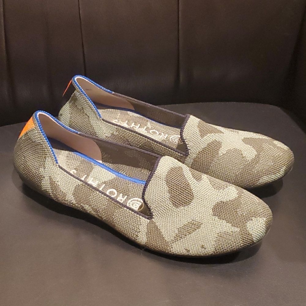 ROTHYS Camo Slip On Flats Loafers - Size 7